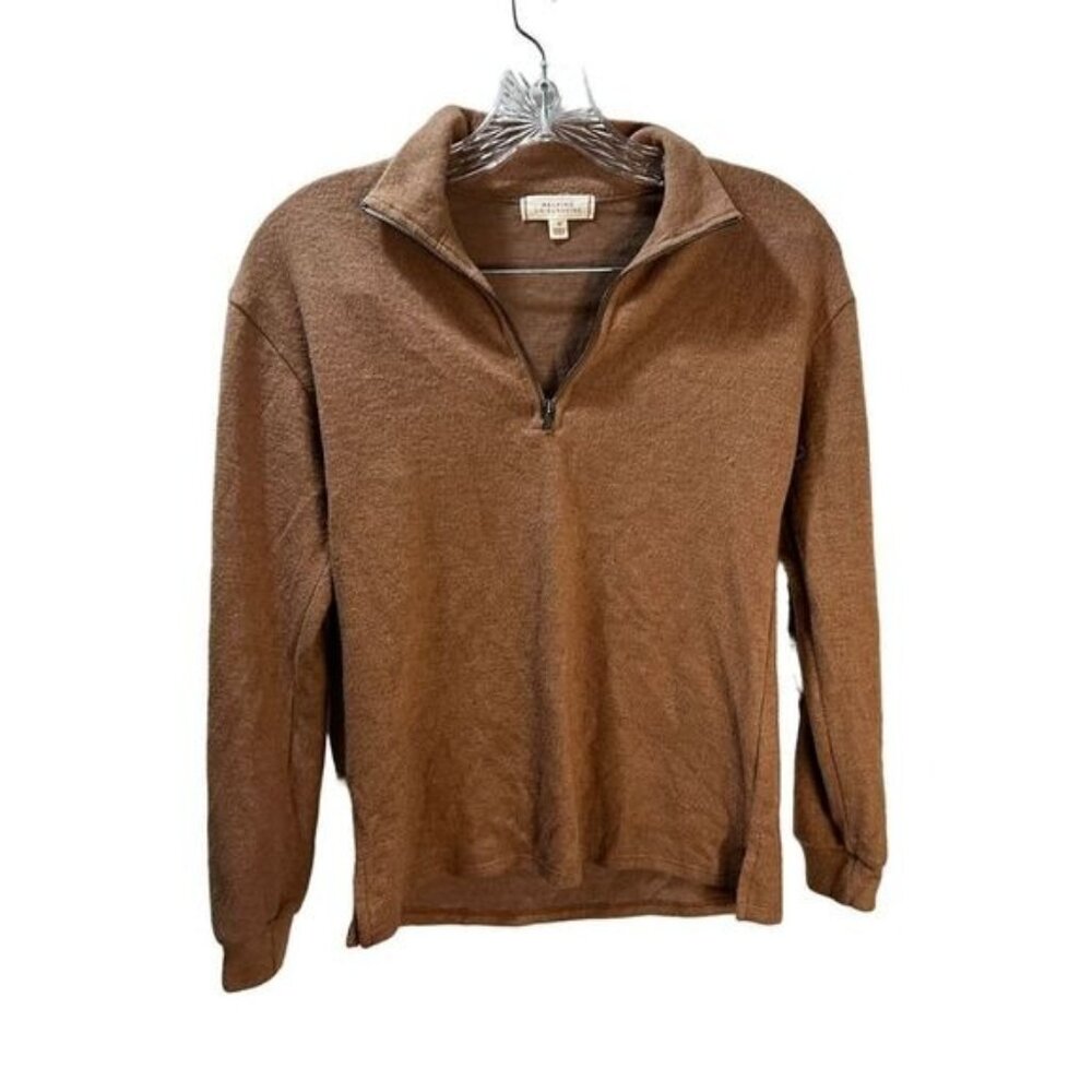 Walking on Sunshine Women's Quarter Zip‎ Sweatshirt Medium